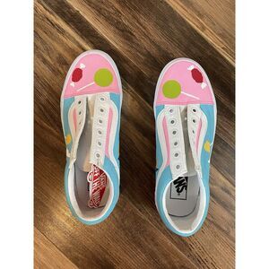 Vans Tennis Shoes Hand Painted Womens Sz 6.5/ Mens 5.0 Pastel Candy Sugar‎ Mama